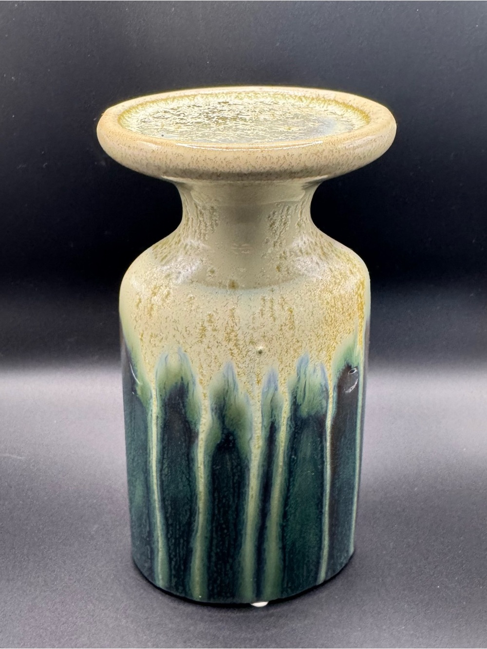 Apropos Home Collection Ceramic Pillar Candle Holder Reactive Drip Glaze